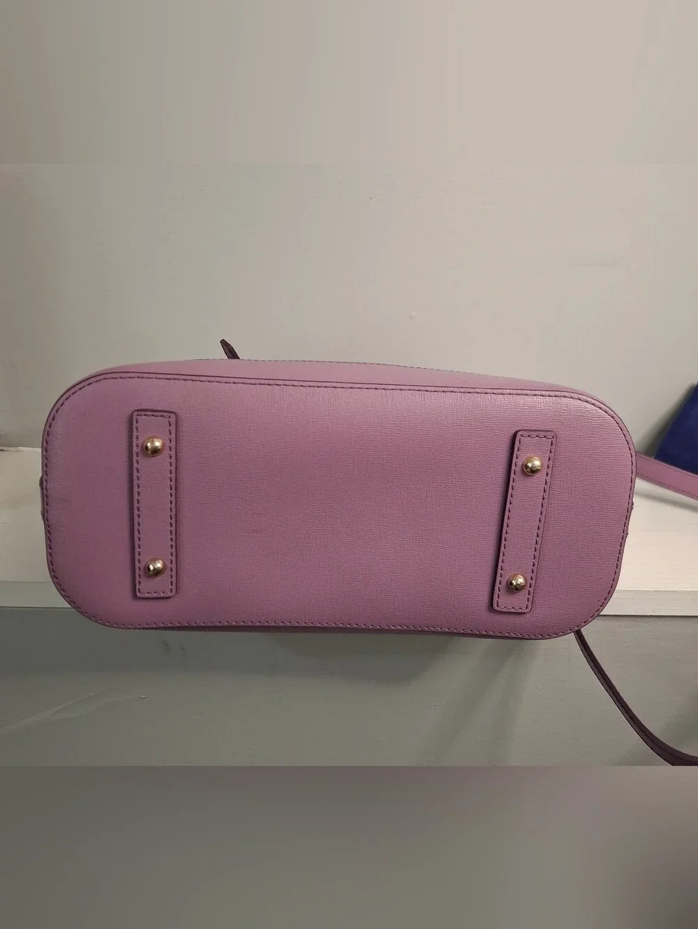 Dooney & Bourke Lavender Leather Dome Satchel
